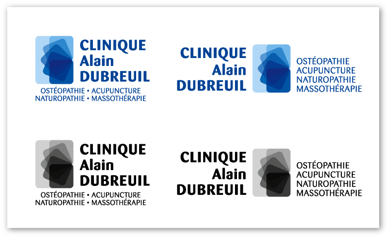 Étude de logo pour la Clinique Aain Dubreuil